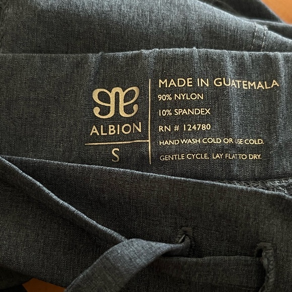 Albion fit Jetsetter Zip Ankle Joggers Dark chambray blue small - Picture 10 of 10